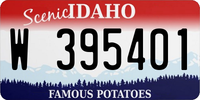 ID license plate W395401