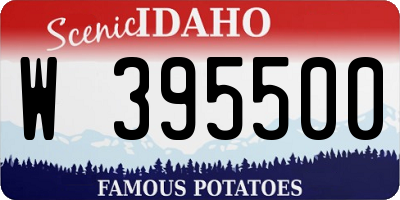 ID license plate W395500