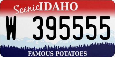 ID license plate W395555