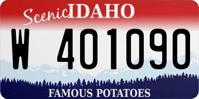 ID license plate W401090