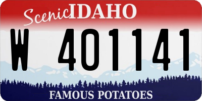 ID license plate W401141