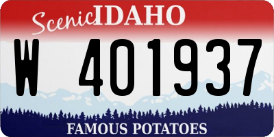 ID license plate W401937