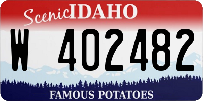 ID license plate W402482