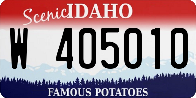 ID license plate W405010