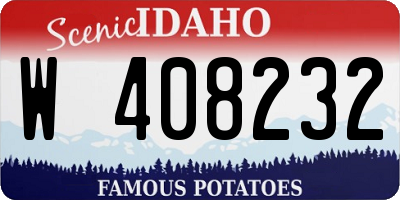 ID license plate W408232