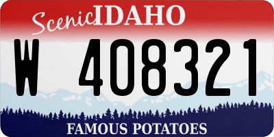 ID license plate W408321