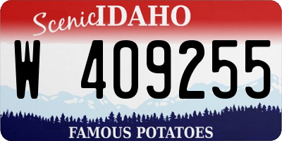 ID license plate W409255