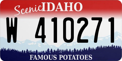 ID license plate W410271
