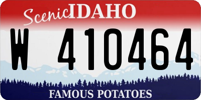 ID license plate W410464