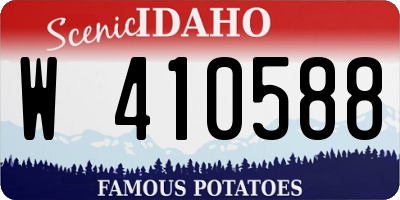 ID license plate W410588