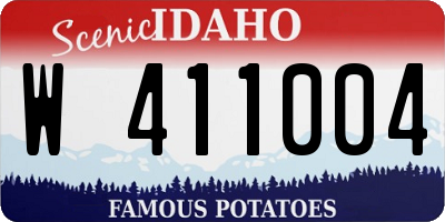 ID license plate W411004