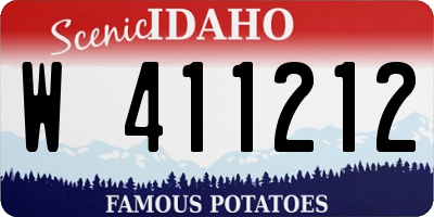 ID license plate W411212
