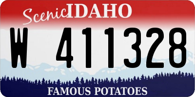 ID license plate W411328