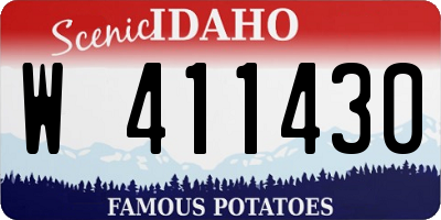 ID license plate W411430