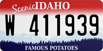 ID license plate W411939