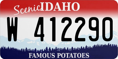 ID license plate W412290