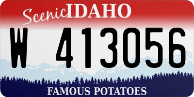 ID license plate W413056