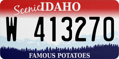 ID license plate W413270