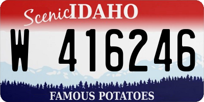 ID license plate W416246