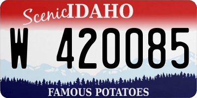 ID license plate W420085