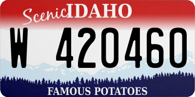 ID license plate W420460