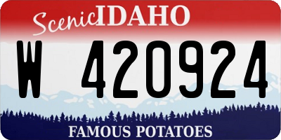 ID license plate W420924