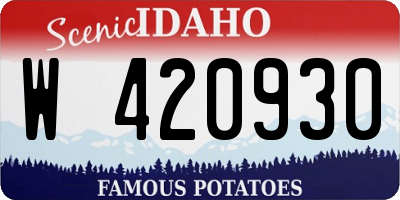 ID license plate W420930
