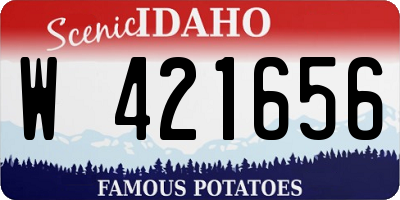 ID license plate W421656
