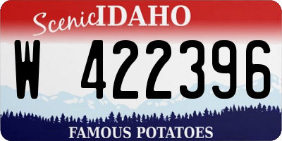 ID license plate W422396
