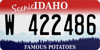 ID license plate W422486