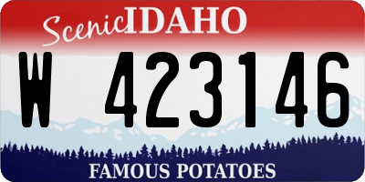 ID license plate W423146