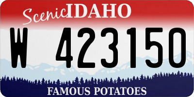 ID license plate W423150