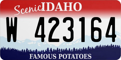ID license plate W423164