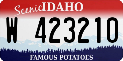 ID license plate W423210