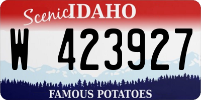 ID license plate W423927