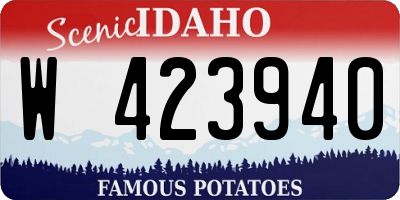 ID license plate W423940