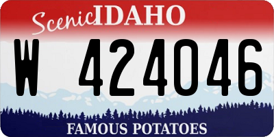 ID license plate W424046