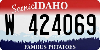 ID license plate W424069