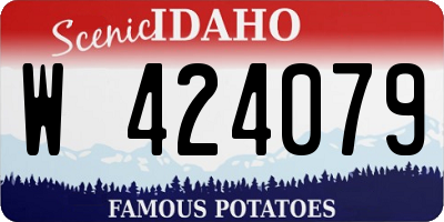 ID license plate W424079