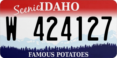 ID license plate W424127