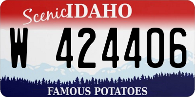 ID license plate W424406