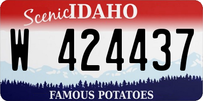 ID license plate W424437