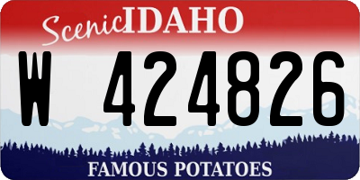 ID license plate W424826
