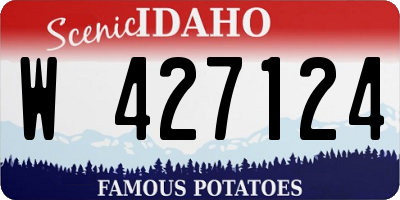 ID license plate W427124