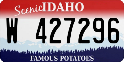 ID license plate W427296