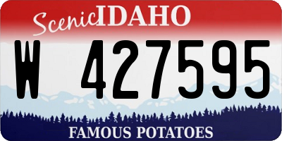 ID license plate W427595