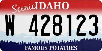ID license plate W428123