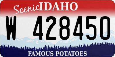 ID license plate W428450