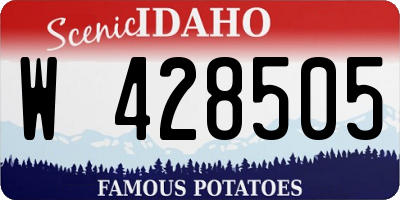 ID license plate W428505