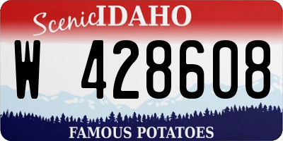 ID license plate W428608